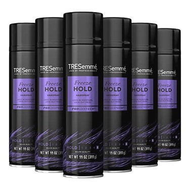 TRESemm? TRES Two Aerosol Hairspray For All Hair Types Freeze Hold Hair Styling Anti Frizz Hairspray With All Day Humidity Resistance 11 oz, Pack of 6