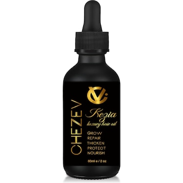 CHEZEV (KHAY'-ZEV) VISION Kezia Luxury Hair Oil for Hair Growth, Repair, &amp; Nourishment - Men and Women for hair, eyelashes, eyebrows - 100% Natural, Paraben &amp; Sulfate Free - 2 fl oz
