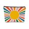 Retro Preppy Makeup Bag,Boho Sun Colorful Sunshine Ray Cosmetic Bag Best Gift for Sister Girls Girlfriend Wife,Daughter Gift from Mom,Birthday Christmas Valentine's Day Gifts