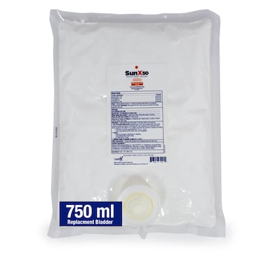 CoreTex Sun X 50 SPF Broad Spectrum Sunscreen Lotion (Refill Bag ONLY) - 25.4oz of Paraben, Oxybenzone, Octinoxate, &amp; Oil Free Sunscreen - No White Cast and Water &amp; Sweat Resistant Up to 80 Minutes