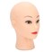 Bald Female Mannequin Head, Professional Training Wig Making Display, Eyeglasses, Hairs