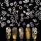 Ultra-Thin 3D Punk Metal Nail Sequins Decal Time Gears Cogs Nail Art Charms Steampunk Gold Silver Nail Studs Alloy Nail Art Decorations 1000PCS for Manicure Craft DIY