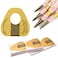 KINGMAS 100 Pcs Nail Art Form Guide Sticker, Horseshoe-Shaped Nail Stickers Art Acrylic Nail Gel Nail Extention Tips