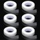 JASSINS 6 Rolls PE Eyelash Tape, Adhesive Fabric Eyelash Tapes, Adhesive Breathable Micropore Fabric Tape for Eyelash Extension Supply,9 m/10 Yard Each Roll (Transparent)