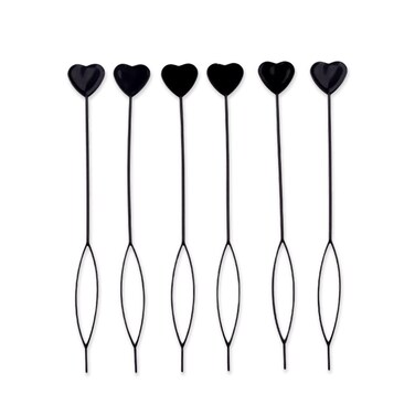 Hair Beads Tool for Braid for Girls Women Beaded Hair Braiding Tools Quick Beader for Hair Braids Bead Feeder for Hair 6Pcs
