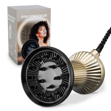 Diffuser Hair Dryer for Curly Hair, Hair Dryer Diffuser for Blow Dry and Volumizing, Lightweight Curly Hair Diffuser Easy to Use