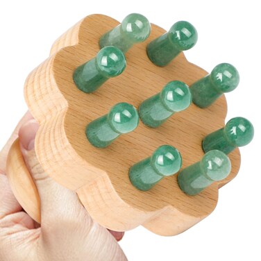 ideayard Scalp Massager,Head Scalp Comb,Jade-Wooden Comb for Head Stress Relax Massage Tool for Hair Growth Relieve Headaches
