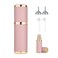 Portable Mini Perfume Refillable Bottle, 5ml Leather Material Travel Atomizador, Fine Mist Refillable Cologne Dispenser Sprayer, With Funnel And Perfume Diffuser Tool For Women&amp;Men (Pink)