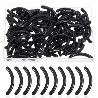 80PCS Eyelash Curler Refill Pads Lash Curler Replacement Pads Rubber Eyelash Curlers Pads Lash Tweezers Spare Core Eye Lash Curler Rubber Refills Silicone Strips for Universal Eyelash Curler