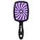 Detangler Hair Brush for Wet Dry Hair, Anti-Breakage Anti-Static Bristle Vented Brush Plus for Curly Fine Fragile Hair, Mini Travel Wet Detangling Brush Care Tools for Women Men Purple