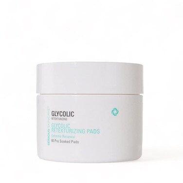 Serious Skincare - Glycolic Resurfacing Pads for Face - AHA Skin Treatment for Smoother Skin - Exfoliates Dead Skin Cells - Pre-Soaked Cotton Cushions - Vitamin E, Aloe - 60 Count