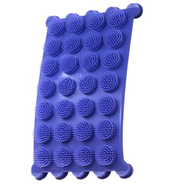 Back Buddy Shower Back Scrubber   Exfoliating Silicone Shower Scrubber Pad for Clean and Relaxed Body   Non-Slip Back Scrubber for Shower   Multi-Use Body Scrubber Massage Pad (Violet)