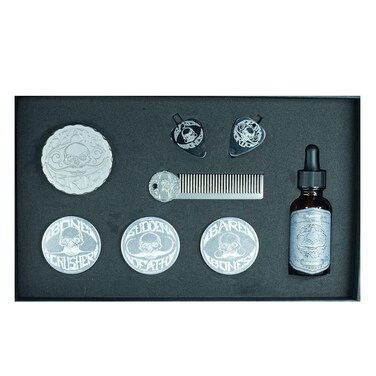 Death Grip Platinum EDC Mustache Wax Kit   Refillable Wax Inserts