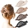 4 PCS Large Flat Hair Clips for Women Girls, French Concord Lay Down Hair Claw Clips for Thick Thin Hair, Comfortable Curved Flat Clips, Matte Non-slip Strong Hold Hair Barrettes, Neutral