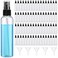 Layhit 100 Pcs Mini Spray Bottles 4 oz Clear Alcohol Spray with 5 Pcs Small Funnels Empty Plastic Small Fine Mist Bottles for Essential Oils Travel Perfumes