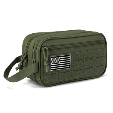 QT&amp;QY Tactical Toiletry Bag for Men Hygiene Bag EDC Military Tool Molle Pouches Small Dopp Kit Mens Shaving Kit Travel Shower Bags