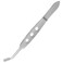 iplusmile Stainless Steel Meibomian Gland Expressor Professional Eyelid Massage Tweezers Eyelid Tip for Dry Eyes, Rectangle Tip