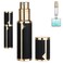 Refillable Travel Perfume Atomizer Bottle - 5ml Luxury Pocket Perfume Dispenser Pump, Travel Perfume Atomiser, Cologne Dispenser, Portable Size Sprayer Bottle for Traveling (Black)