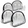 4 Pack Travel Bottles Set with Zipper Bag Containers for Toiletries Shampoo Conditioner Lotion Body Wash Liquid Leak-Proof Carry-on for Airplane
