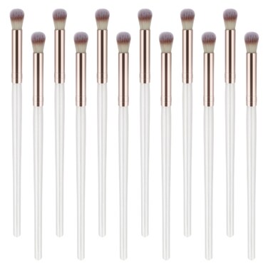 12 PCS Eyelash Cleaning Brush for Lash Extension Lash Brushes Eyelash Brushes Fluffy Eyeshadow Brush Lash Shampoo Brush for Natural Lifted Effects and Enhance Lower Lashes