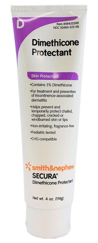 Secura Dimethicone Skin Protectant Cream - 4 Ounce Tube
