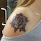 Tattoo Tech, Long Lasting Temporary Tattoos, Last 1-2 Weeks, Waterproof, Semi Permanent Tattoo, Realistic look, No Adhesive, No reflection (Femenine Rose)