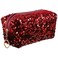 Makeup Sequin Cosmetic Bag, Zipper Toiletry Bag Glitter Pouch Travel Portable Makeup Bag Vanity Pouch Purse for Girls Women Travel