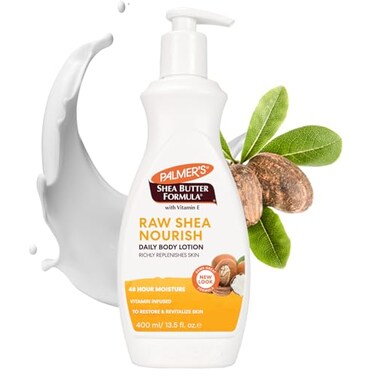 Palmer's Palmers Shea Formula Raw Shea Body Lotion Pump 135 Fl Oz Pack of 2 Packaging May Vary