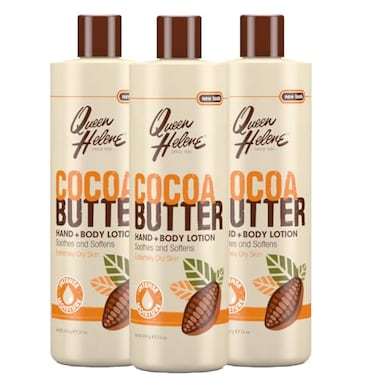 QUEEN HELENE Cocoa Butter Hand Body Lotion 16 oz Pack of 3
