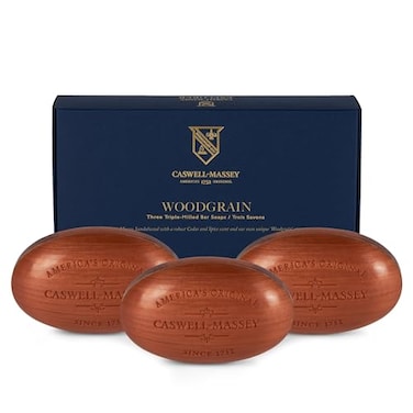 Caswell-Massey CaswellMassey Triple Milled Heritage Woodgrain Sandalwood ThreeSoap Set Scented Moisturizing Bath Soap Made In The USA 3 Count Pack of 1
