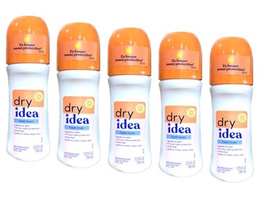Dry Idea Fresh Linen RollOn Antiperspirant Deodorant Fresh Linen 325 Ounce Pack of 5