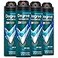 Degree Mens Antiperspirant Deodorant Spray Cool Rush 4Pack 72H Sweat Odor Protection 38 Oz Ea