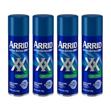 ARRID XX Ultra Clear AntiPerspirant Deodorant Spray Ultra Fresh 6 oz Pack of 4