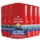 Old Spice Antiperspirant Deodorant for Men 247 Sweat Odor Protection 247 Lasting Freshness Invisible Solid Captain with Bergamot Scent 26 oz Pack of 6