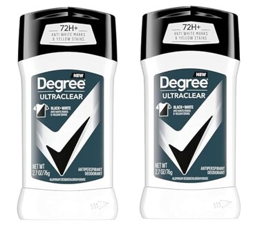 Degree Deodorant 27 Ounce Mens Ultra Clear Black White 79ml 2 Pack
