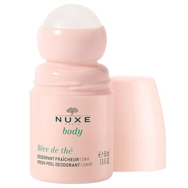 NUXE AluminumFree RollOn Deodorant with Green Tea Rve de Th Natural 24Hour Odor Sweat Protection Roller QuickDry Comfort for Women 16 fl oz