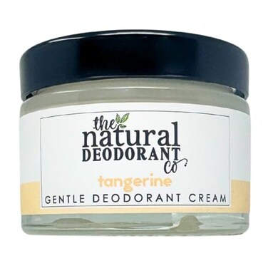 The Natural Deodorant Co Gentle Deodorant Cream Tangerine 55g Aluminium Free Plastic Free Sensitive Skin
