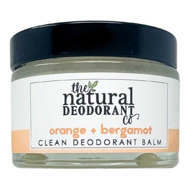 The Natural Deodorant Co Clean Deodorant Balm Orange Bergamot 55g Aluminium Free Plastic Free All Day Protection