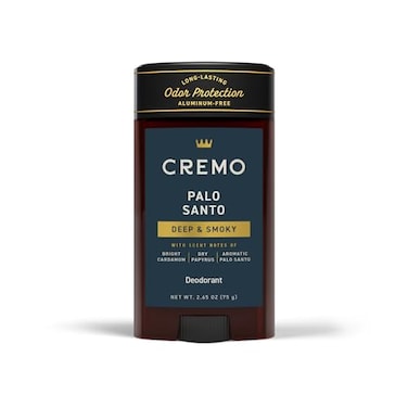 Cremo Palo Santo Aluminum Free Deodorant for Men 48hour Long Lasting Odor Protection 265oz
