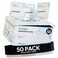 FOMIN Travel Deodorant Wipes 50 Count Unscented pH Balanced Hypoallergenic Mini Deodorant For Women and Men PlasticFree Individually Wrapped Underarm Body Wipes