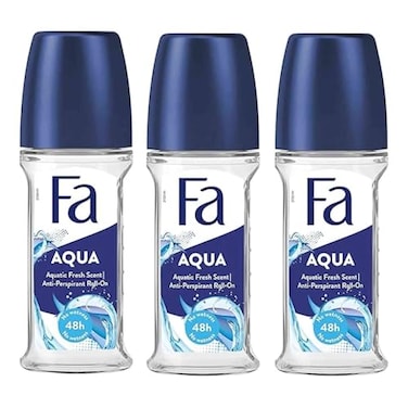 Generic Fa Deodorant 17 oz RollOn Aqua 3Pack