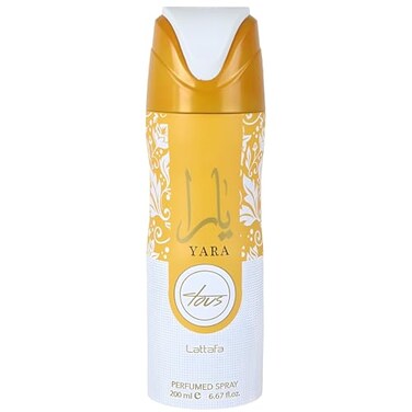 Lattafa Yara Tous Fruity Tropical Gourmand Musky Perfumed Deodorant Spray for Women 667 Ounce 200 ml