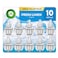 Air Wick Plug in Scented Oil Refill 10ct Fresh Linen Air Freshener Essential Oils Eco Friendly Pack