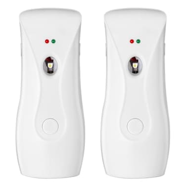 Stardrix Automatic Air Freshener Dispensers 2Pack Aerosol Spray Machines Wall Mounted or Freestanding Adjustable Timer for Scent Release in Bathroom Office Commercial Home White