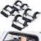 GPCA GP Grip Air Grab Handles Designed for 2024 Jeep Wrangler JL 4xe wAirbag Compatible AeroGrade Aluminum Patented Foldable Design Easy Installation 4 Pack Picket Gray