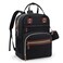 Tuwubi Diaper Bag Backpack Baby Essentials Travel Tote Bag Multi function Waterproof Backpacks Travel Essentials with Stroller Straps Pacifier Case Black