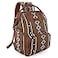Montana West Wrangler Callie Diaper Bag Backpack with Stroller Straps Multifunction Baby Travel Bag WG22049110DBR