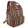 Montana West Wrangler Callie Diaper Bag Backpack with Stroller Straps Multifunction Baby Travel Bag WG22049110DBR