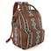 Montana West Wrangler Callie Diaper Bag Backpack with Stroller Straps Multifunction Baby Travel Bag WG22049110DBR