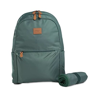 Natemia Diaper Backpack WaterResistant Baby Diaper Bag with Pockets Stroller Straps and Portable Changing Pad Included